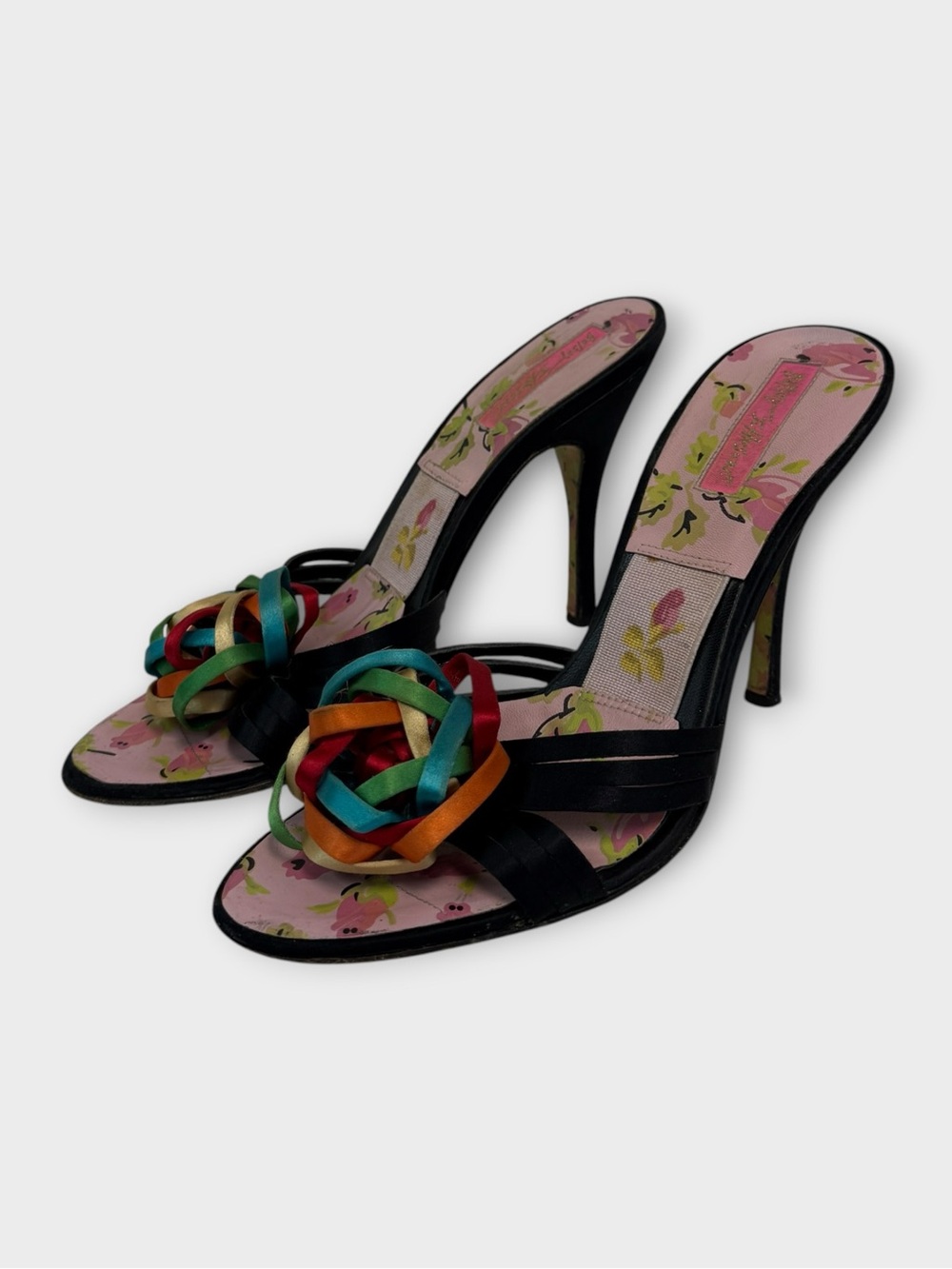Betsey Johnson Ribbon Sandals